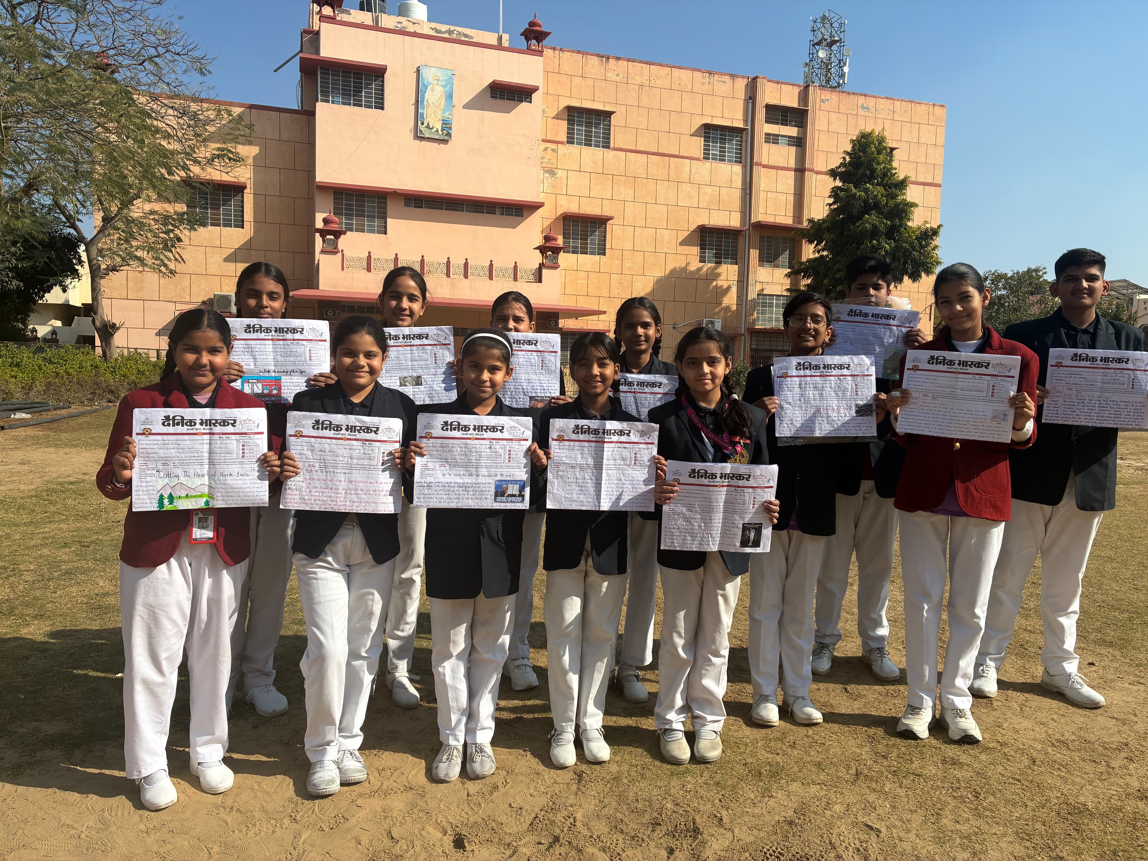 📰 Newspaper Design Activity for Dainik Bhaskar Junior Editor Competition (Classes 4–8)